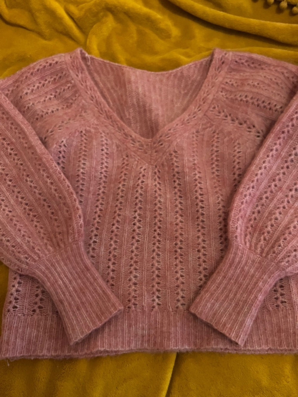 Sezane Rosa Sweater in Blush - Picture 3 of 4